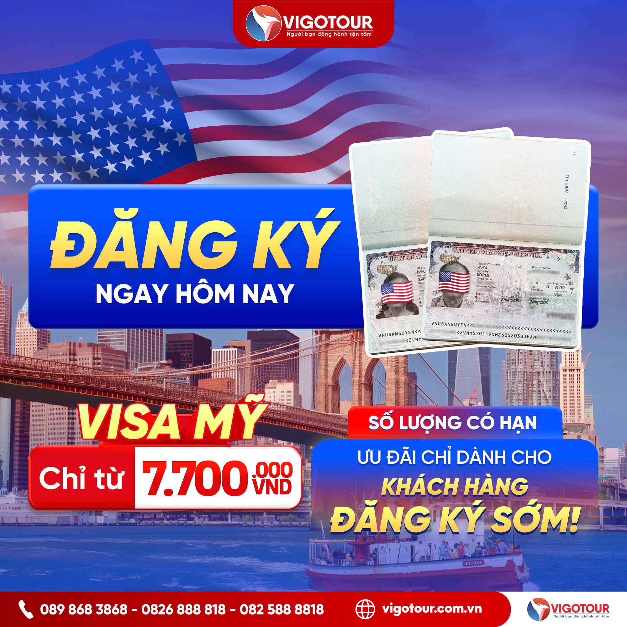 VISA MỸ DU LỊCH – THĂM THÂN